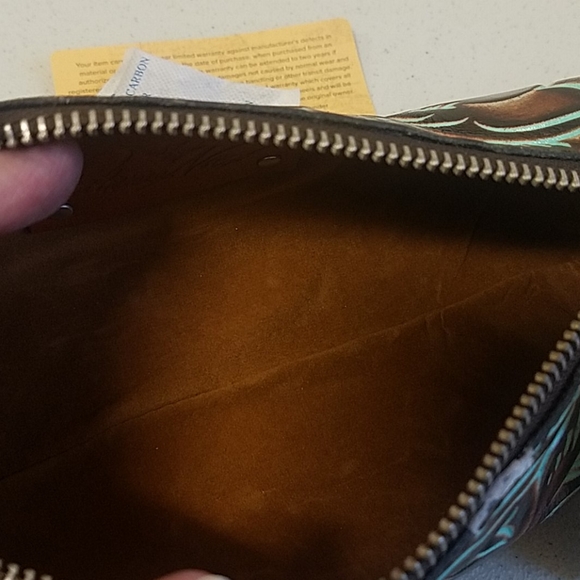 Patricia Nash isla tooled turquoise NWT - Picture 6 of 8